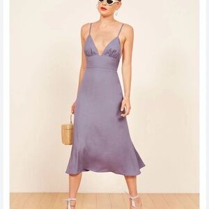 Reformation Talita Dress in Purple